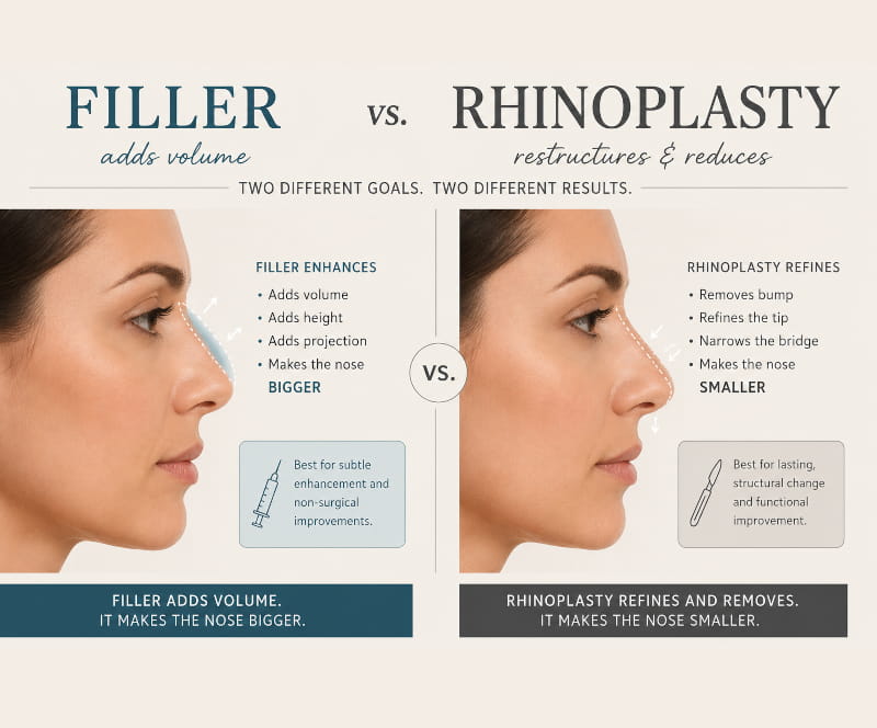 Nose Fillers vs. Rhinoplasty: What Nobody Tells You